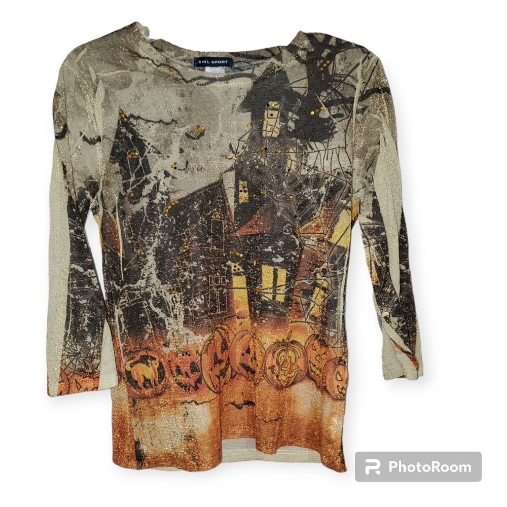 Women's Sml Sport Halloween Shirt Size Small